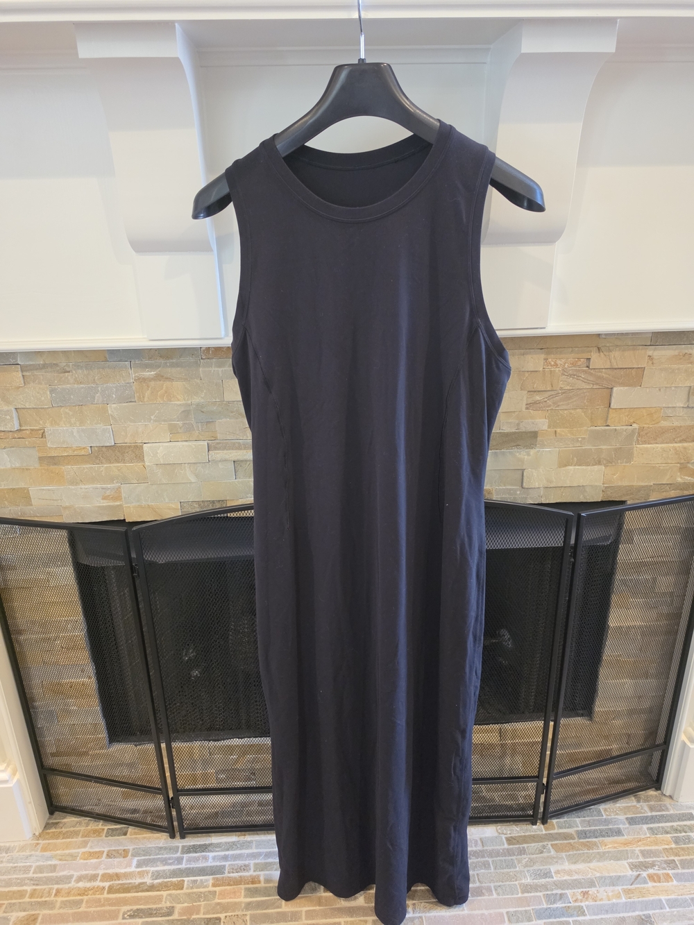 lululemon athletica Black Sleeveless Maxi Tank Dress
